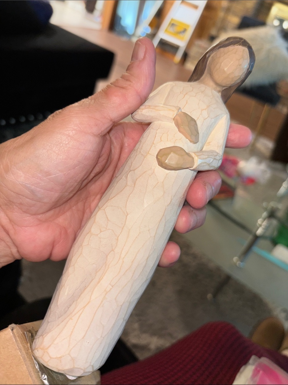 Willow Tree Cream and Tan Carved Figurine